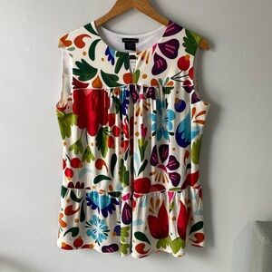 Eva Varro floral top - size XL NWT
